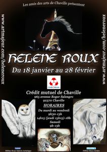 Hélène Roux expose au Crédit mutuel de Chaville