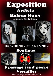 Exposition Hélène Roux Boutique Stone'n'Steel à Versailles Exposition Hélène Roux Boutique Stone'n'Steel à Versailles